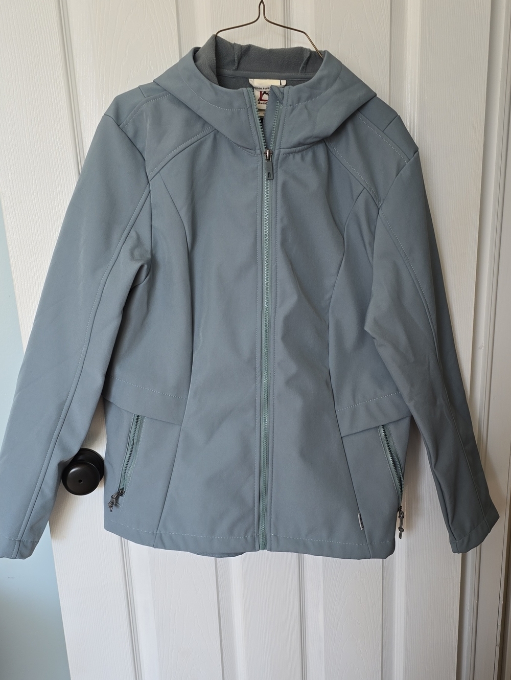 Avalanche Hooded Light Teal/Blue Utility Softshell Jacket